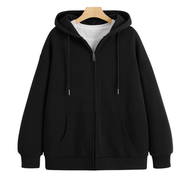 [ VẢI NỈ - SIÊU ĐẸP ] Áo Khoác hoodie form rộng Đen Khoá Kéo Hot dành cho nam và nữ 2026 - xuongniTN