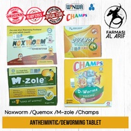 Antheimintic /Deworming Tablet ( Ubat Cacing Kunyah) Champ/ Noxworm/ Quemox/ M-zole