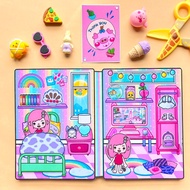 Toca Life World Quiet Book Toca Boca's Rainbow House handmade book paper doll paper doll house toca 