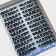 HBZGTLAD 12Rows Fluffy Individual Lashes Clusters Extensions False Eyelash DIY at Home Cluster Makeu