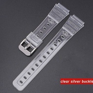18mm TPU Wristband for Casio F84 F91W F105 F108 A158 168 AE1200 Clear Watch Bracelet Watch Band Repl
