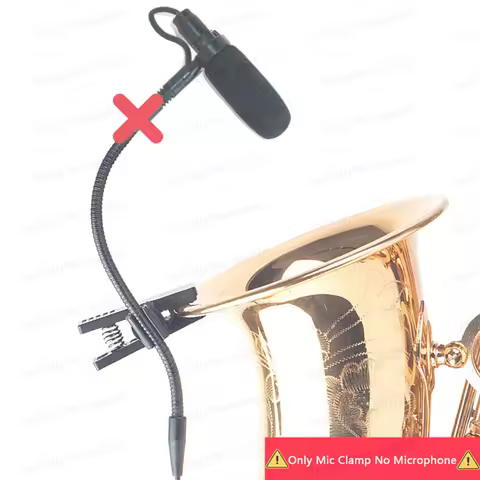 Instrument Condenser Microphone Universal Stand Clamp for DPA 4099 For Saxophone Compatible For 5-6m