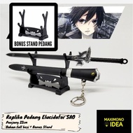 Miniatur Pedang Kirito Elucidator anime SAO Sword Art Online ukuran