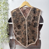 Delova Wardrobe - Hanum Vest Rompi Brukat Prada Modern Casual Modern Casual | Vintage Bordir Premium