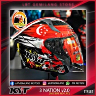 KYT Helmets TTR JET V2.0 [3 NATION NO BIKE NO LIFE] LIMITED EDITION