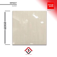 granit 60x60 - motif cream corak serat kayu glossy- merah putih mp6027