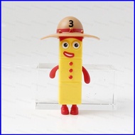 SQ4 Numberblocks Number Three Picnic Time Action Figure Collections Model Toys Ornament QS4