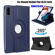for Xiaomi Redmi Pad 2022 10.61 inch 5G Tablet Protection Casing Fashion 360° Rotating Stand Shockproof Leather Case Red mi Pad VHU4254IN Flip Cover