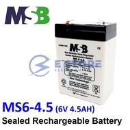MSB 6V 4.5AH Rechargeable Sealed Lead Battery (MS6-4.5)