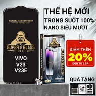 Vivo V23E, V23 5G full screen tempered glass | Screen protector for Vivo Cowcase