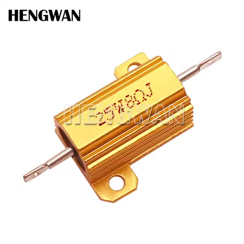 25W RX24 Aluminum Power Metal Shell Case Wirewound Resistor 0.01 - 30K 0.1 0.5 1 2 3 5 6 8 10 20 100