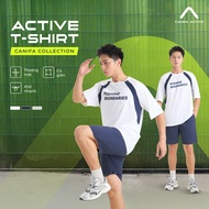 CANIFA men's active T-shirt with loose color combination 8TS26C005