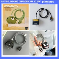 1set 22.5w Set of 4 PCS Cable & Charger Head Protective Cover Package for Samsung 22.5w Charger 22.5