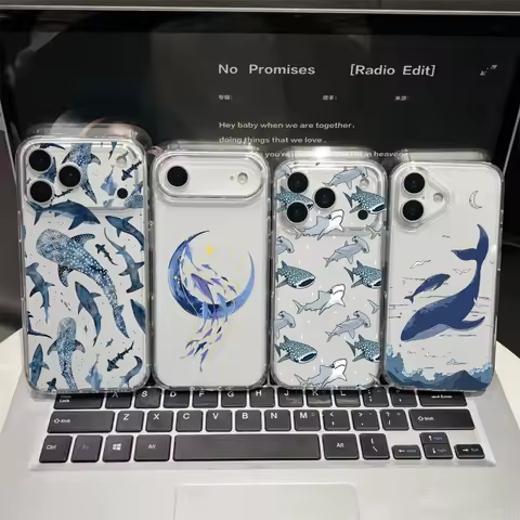 Cute Whale Shockproof Phone Case For Huawei Honor X8D X6C X9D X7D X9A X7A X8B X9B X7B X8C Magic 7 Li