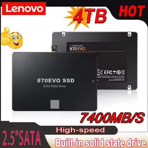 Lenovo 4TB Solid State Disk SSD 870 EVO 1TB 2TB Internal HDD Hard Drive Sata3 2.5 Inch For Laptop Mi