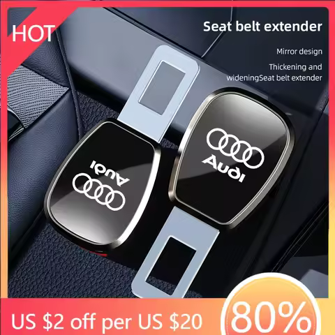 2025 Hot Car Seat Belt Clip Extender Metal Badge Lock Buckle For Audi A3 Q5 A4 A5 A1 A2 A6 A7 A8 Q1 