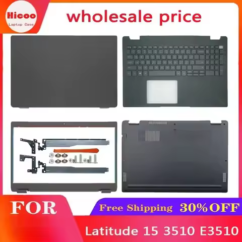 New For DELL Latitude 15 3510 E3510 LCD Back Cover Bezel Case Upper Bottom Laptop Shell 08XVW9 0PG2X
