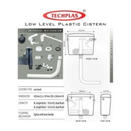 Techplas low level plastic cistern / Tangki tandas duduk