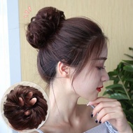 Women's Hair /rambut palsu baby Tie Short Ponytail Hair Extension Wig Ball Curling Bag Hair Accessor