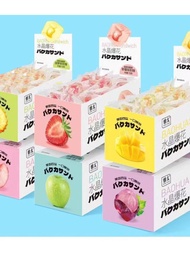 Yata Crystal Explosive Gel Candy Plant Gel Type Soft Candy Strawberry Flavor Mango Flavor White Peac