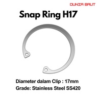 Snapring Type H17 Snapring H17/ Internal Circlip H17 Stainless SS420/