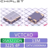 2pcs 3225 13M 13MHZ SMD VC-TCXO TCXO DSA321SDN 1XTV13000MAA 4P GPS GNSS High-precision Crystal Oscil