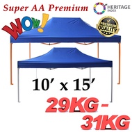 Super AA Premium 10'x15' Heavy Duty Canopy Night Market Canopy Tent Kanopi Khemah Niaga Pasar Malam