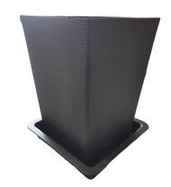 Square Plastic Nursery Flower Pot High (Pasu Bunga Pokok Plastik Tinggi) Diameter 17cm - Felton FBL2