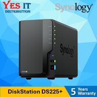 Synology DS225+ 2-Bay NAS + ( 2 Units ) WD RED PLUS NAS 2TB/ 4TB/ 6TB/ 8TB RED PLUS HDD 64MB SATA II