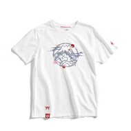 江戶勝 日系 男裝 富士山朱印和風小刺繡短袖T恤(米白色) #上衣