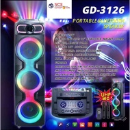 GEDI-G 3*10inch 80W bluetooth speaker GD-3126 Party speaker