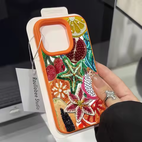 Retro Fruit Pattern Phone Case For iPhone 17 Pro Max 16 15 14 13 12 11 Pro Max 16e X XR XS Max 15 14