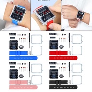 [szlztmy2mg] DIY Electronic Watch Kit Multiuse Innovation Soldering Project Science Education