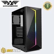 Armaggeddon Nimitz N3 Excellent ATX Gaming PC Case with RGB Lightning Effect [ Free 2 Invasion 120mm