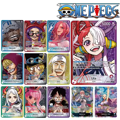 Anime ONE PIECE Proxy Cards OP04/05/06 Uta Yamato VIVI Reiju Sabo PTCG Collection Card Flash Trading