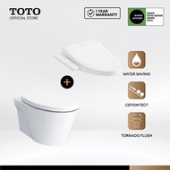 TOTO AVANTE Wall Hung Toilet Bowl CW822RJT2 with Washlet TCF23410ASG SET