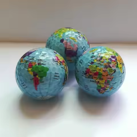 High Quality EUR/GBP/USD/Earth Print Pattern Practice Ball Training Tool Golf Ball Outdoor Indoor
