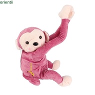 ORIENMY Plush Monkey Tissue Box, 50*29cm Brown,Pink Hanging Car Tissue Holder, Cute Plush Cute Car I