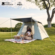 MOBI GARDEN เต็นท์ตั้งแคมป์เต็นท์อัตโนมัติสำหรับครอบครัวเต็นท์1-4Person กันน้ำเคลือบสีดำปิกนิกกลางแจ