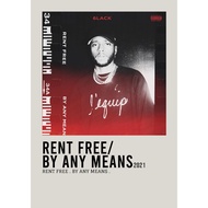【READY STOCK】Poster Cover Album Rent Free/By Any Means by ​6LACK for room/wall/gift/barber