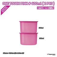 Tupperware  one touch 600ml (2pcs)
