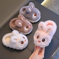 Winter cotton indoor slippers, colorful baby slippers, cute bunny ears, super soft fur slippers.Dp99