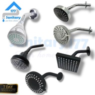 Variations of small black chrome mini Wall shower 4 inches 5 inches - shower Wall shower rainfall ra