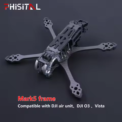 PhiSital Mark5 HD 225mm Carbon Fiber FPV Frame Kit 5inch for Digital O3 air RC Quadcopter FPV Racing