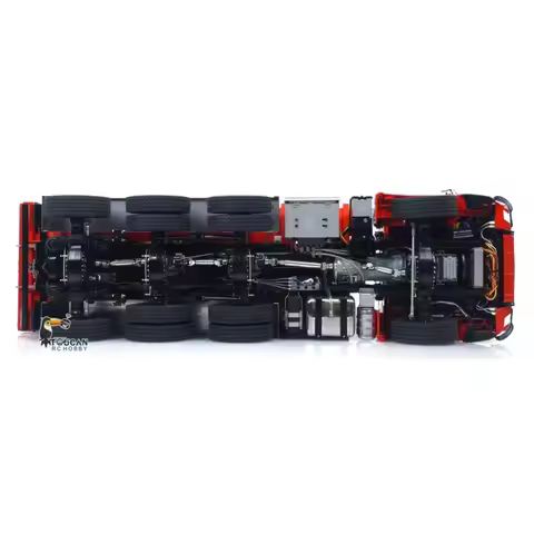 Toucan Metal 1/14 RC Hydraulic Dumper 8x8 Roll Off Dump Truck 3363 Rear Axle Steering Remote Control