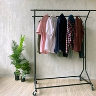 台灣製/優米/衣架/雙桿伸縮大衣架/ 家庭式/ 曬衣架/ 曬衣桿