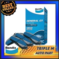 BENDIX ผ้าเบรคหลัง Honda  Accord G9 /13-16 CRV G3 /06-11 G4 /12-16 BENDIX เกรด General CT DB1728 1 ชุด มี 4 ชิ้น สำหรับ ล้อ ซ้าย-ขวา **ราคาส่ง ถูกที่สุด**.