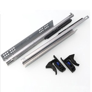 Slide Track German Cushioning Damping Pull Drawer Guide Track Slide Track Hidden Mute Full Support B