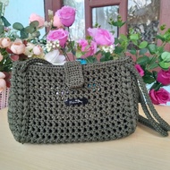 Korean Crochet Bag | Korean Knitting Bag 2in 1