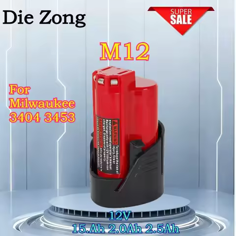 12V 1.5 2.0 2.5Ah Rechargeable Battery for Milwaukee M12 Compatible with M12 48-11-2411 48-11-2401 4
